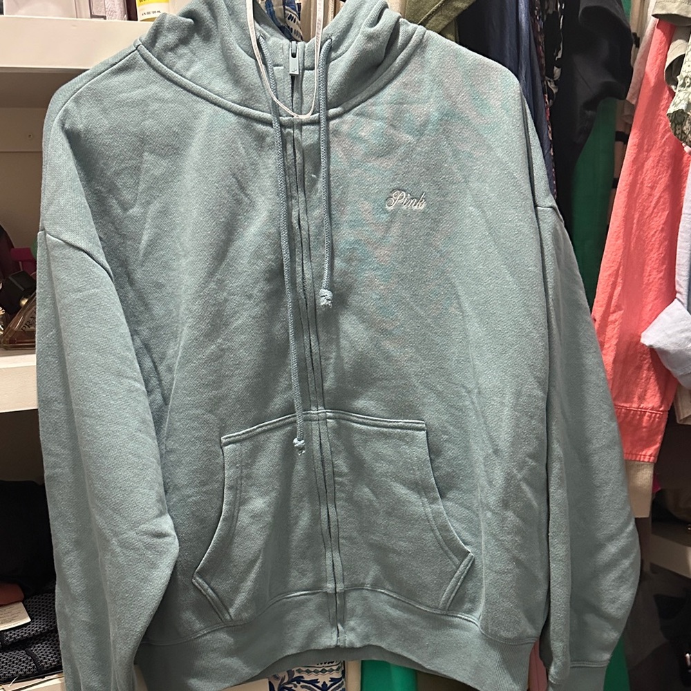 PINK Victoria's Secret Light Gray Hoodie
